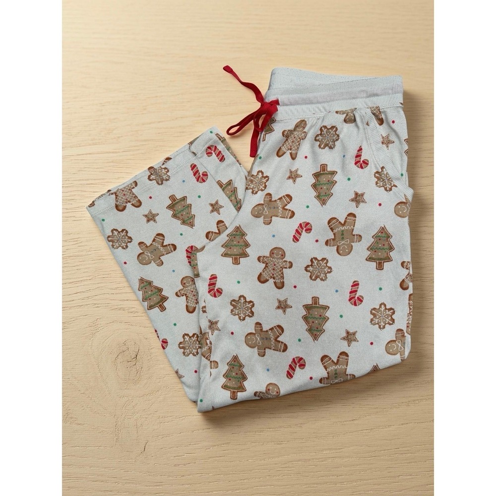 Magical Season Christmas Gingerbread Pajama Pants M Holiday‎